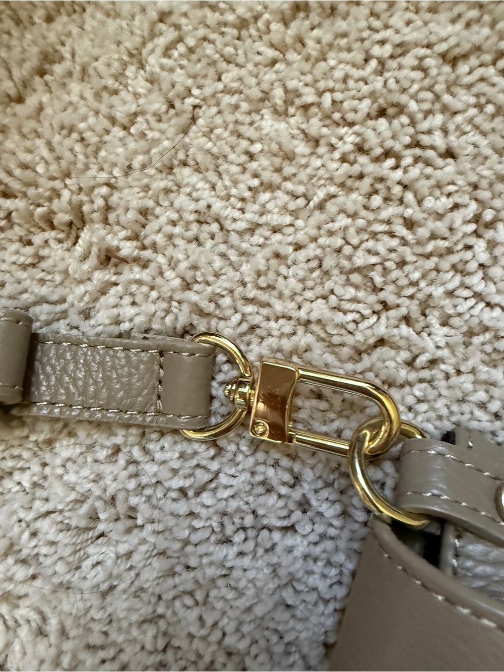 Apatchy London Maddie Taupe Leather Crossbody Bag with Gold Hardware - Picture 8 of 13